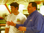 Youth Director Justin Yirkovsky instructs a promising young bowler