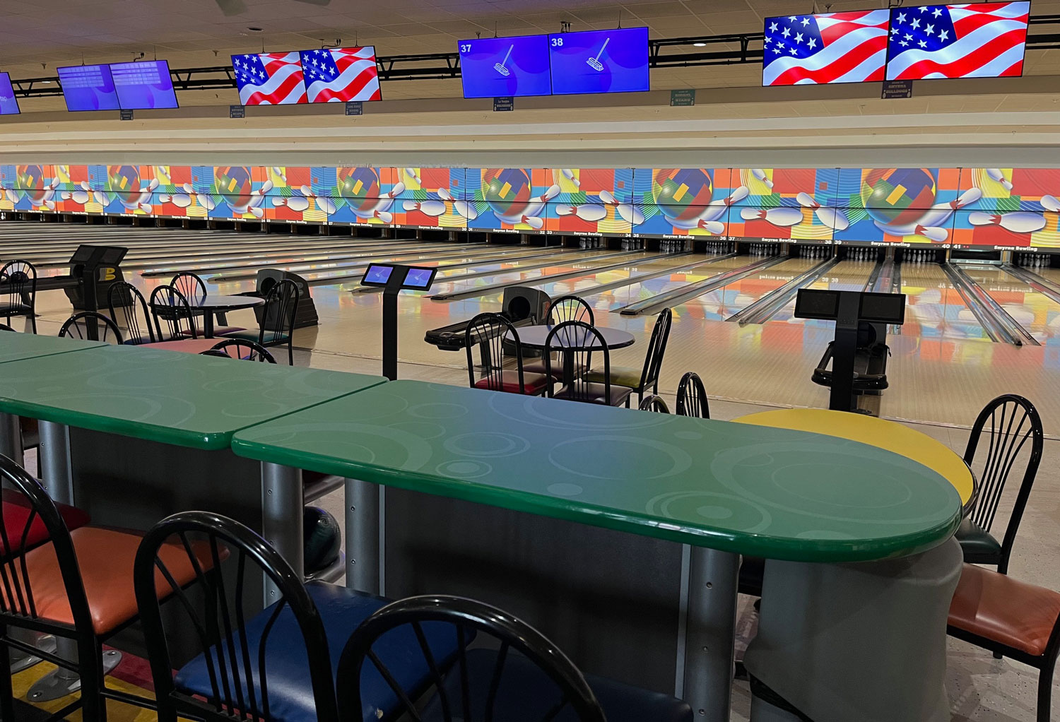 bowling lanes